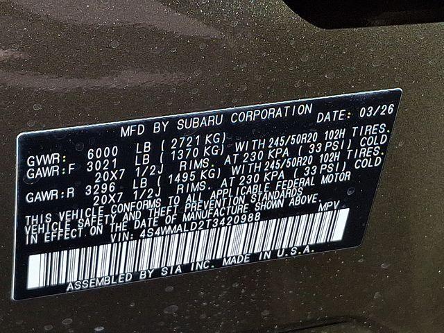 new 2026 Subaru Ascent car, priced at $51,622