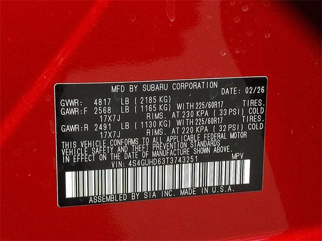 new 2026 Subaru Crosstrek car, priced at $30,531