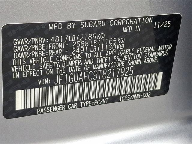 new 2026 Subaru Impreza car, priced at $28,636