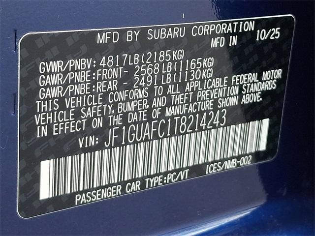 new 2026 Subaru Impreza car, priced at $28,636