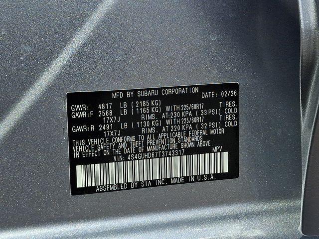 new 2026 Subaru Crosstrek car, priced at $28,537