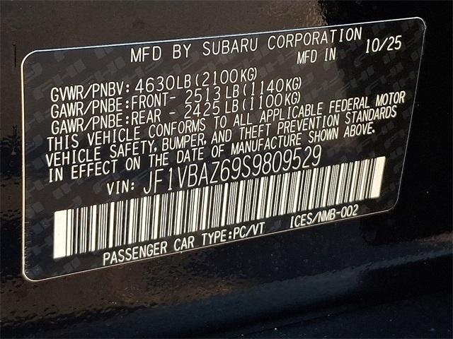 new 2025 Subaru WRX car, priced at $46,693