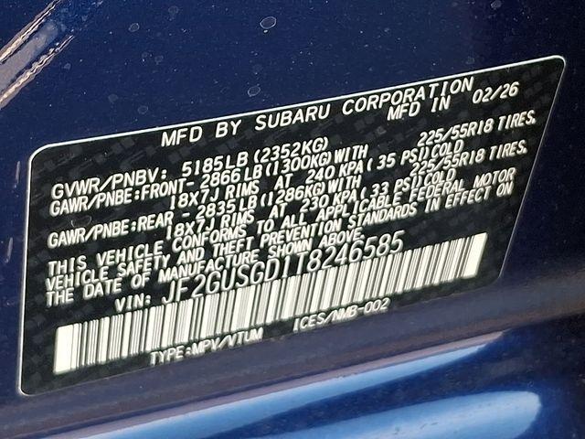 new 2026 Subaru Crosstrek car, priced at $34,398