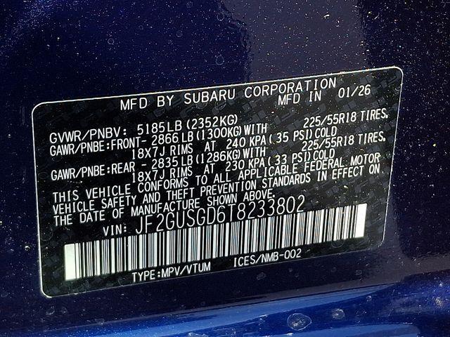 new 2026 Subaru Crosstrek car, priced at $34,297