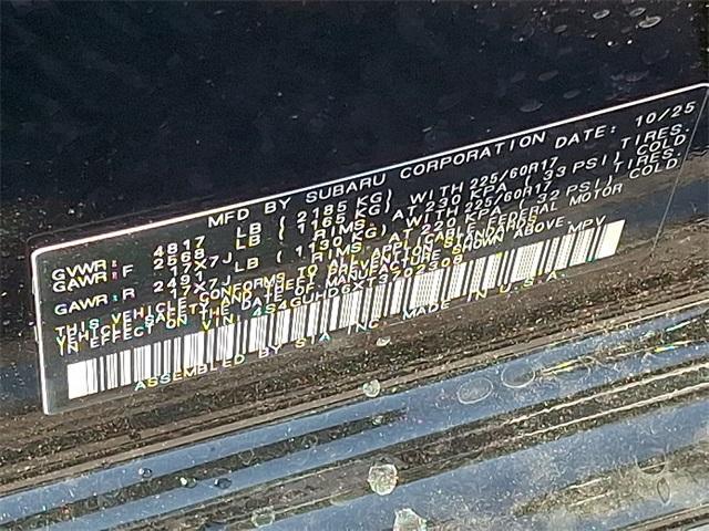 new 2026 Subaru Crosstrek car, priced at $28,816