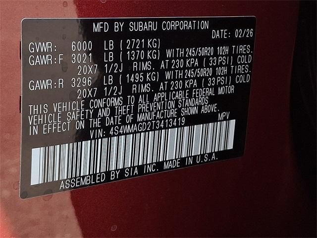 new 2026 Subaru Ascent car, priced at $46,806