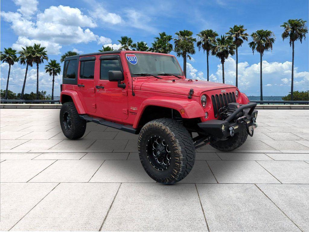 used 2015 Jeep Wrangler Unlimited car, priced at $22,084