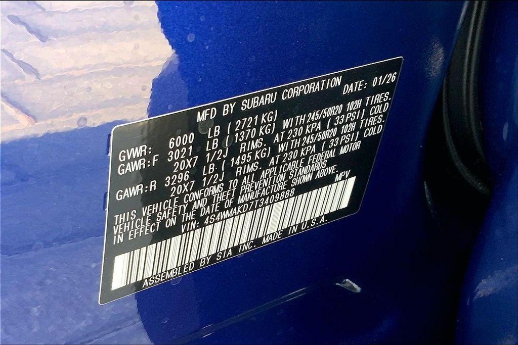 new 2026 Subaru Ascent car, priced at $50,101