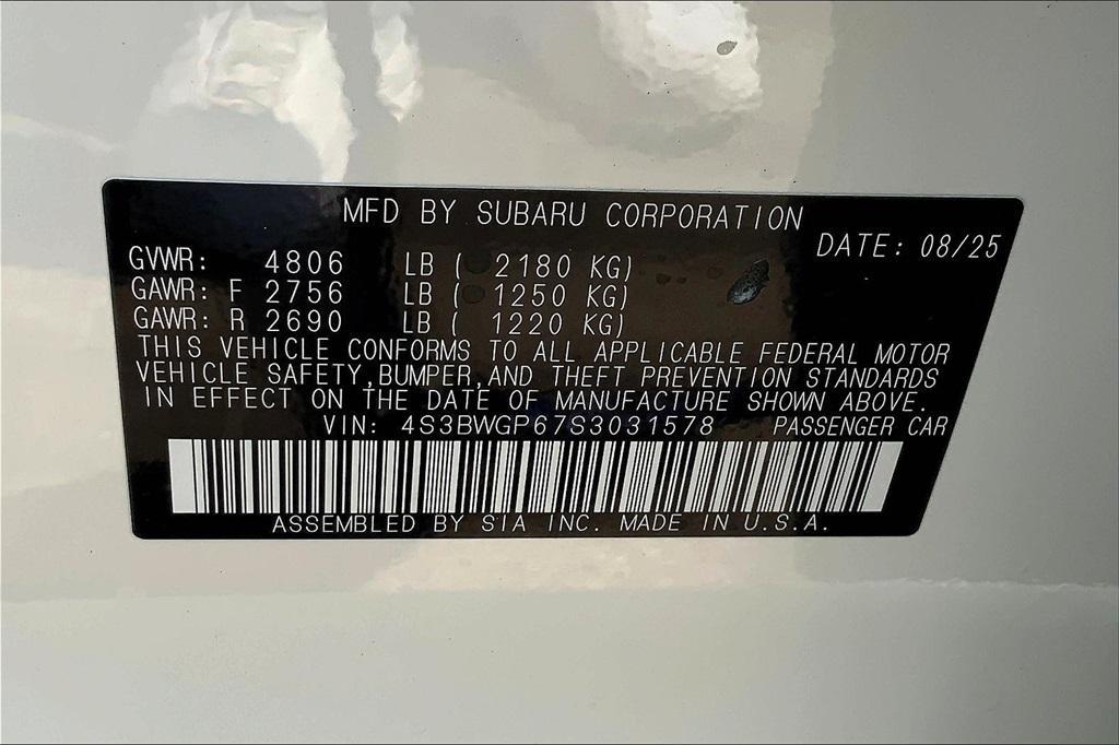 new 2025 Subaru Legacy car, priced at $39,392