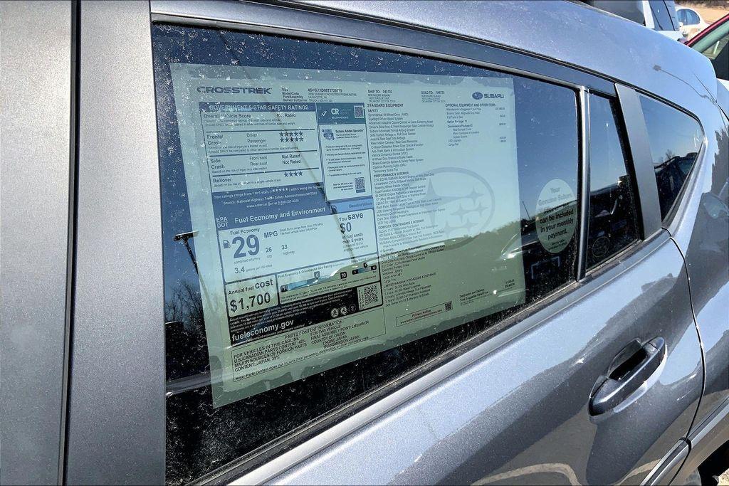 new 2026 Subaru Crosstrek car, priced at $28,769