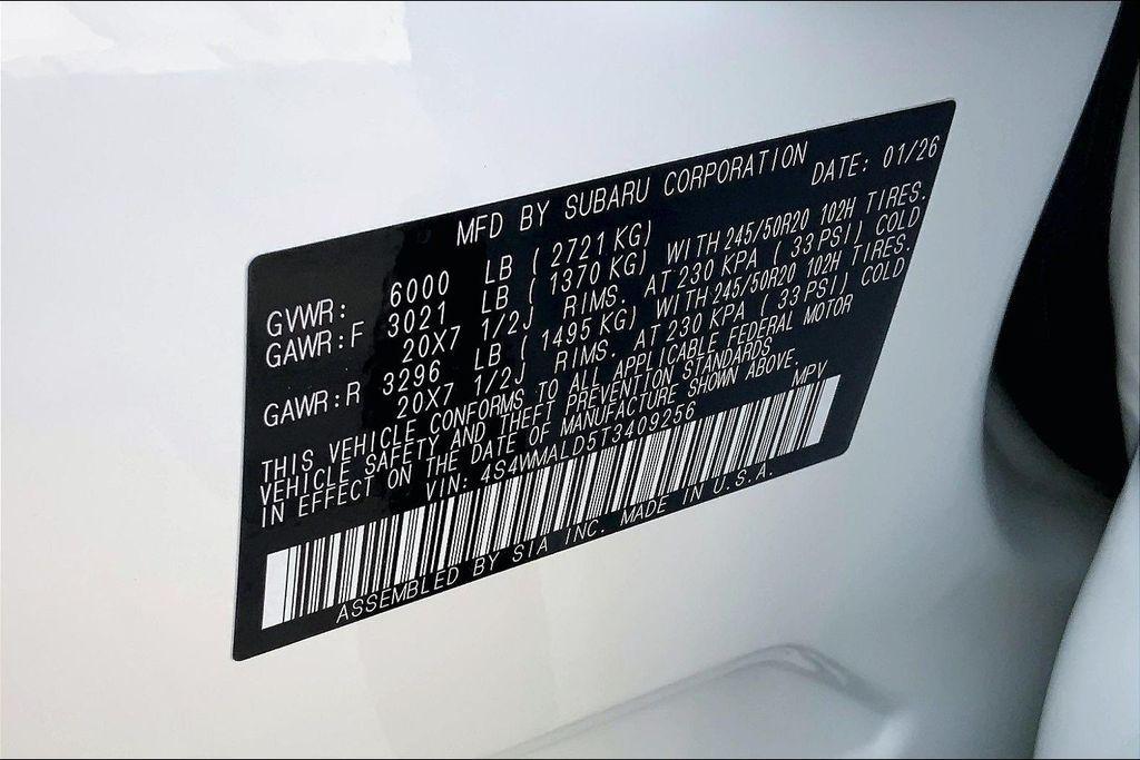 new 2026 Subaru Ascent car, priced at $50,929