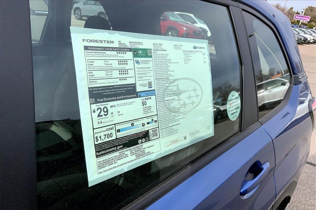 new 2026 Subaru Forester car, priced at $32,198