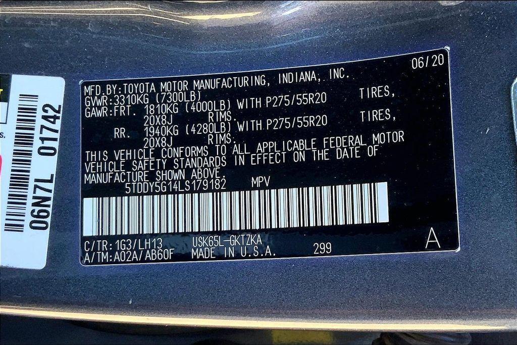 used 2020 Toyota Sequoia car, priced at $41,500