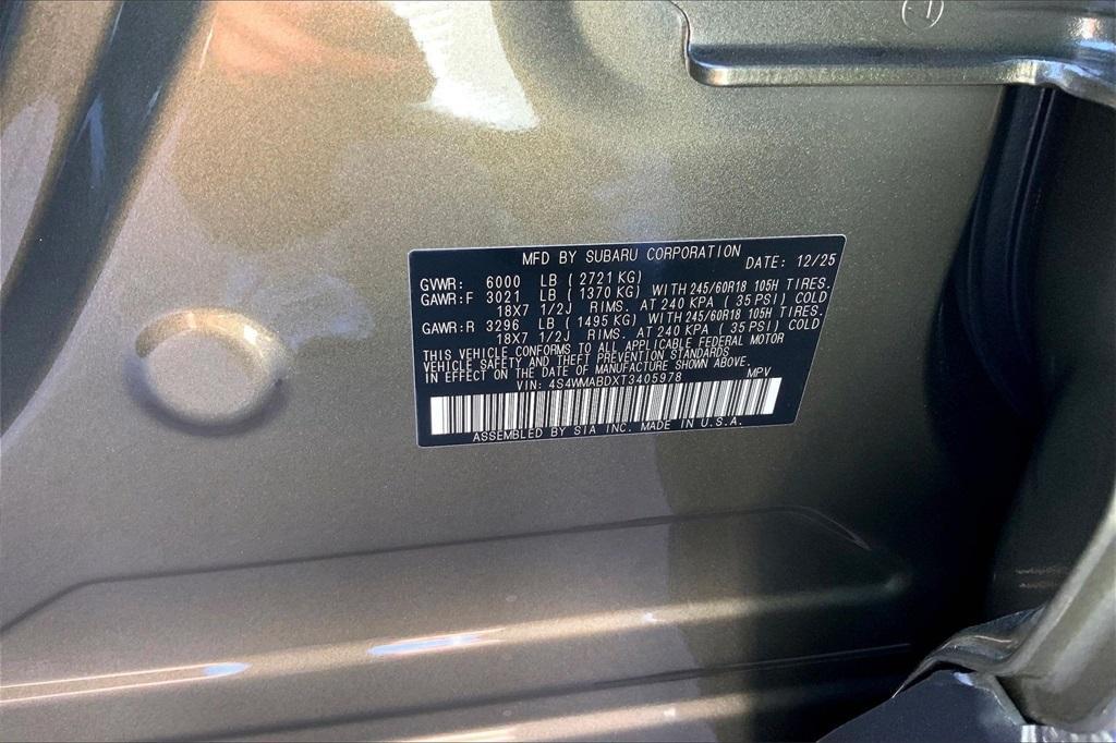 new 2026 Subaru Ascent car, priced at $43,120