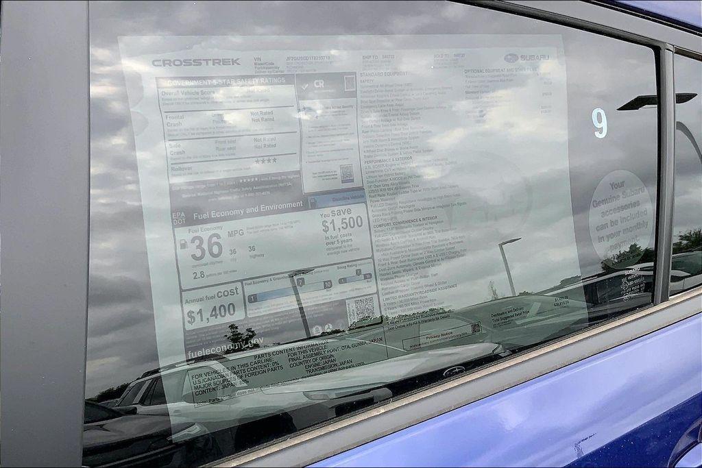 new 2026 Subaru Crosstrek car, priced at $35,109