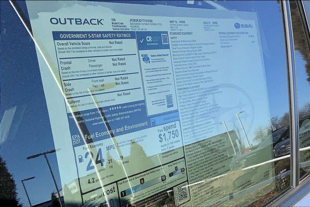 new 2026 Subaru Outback car, priced at $46,180