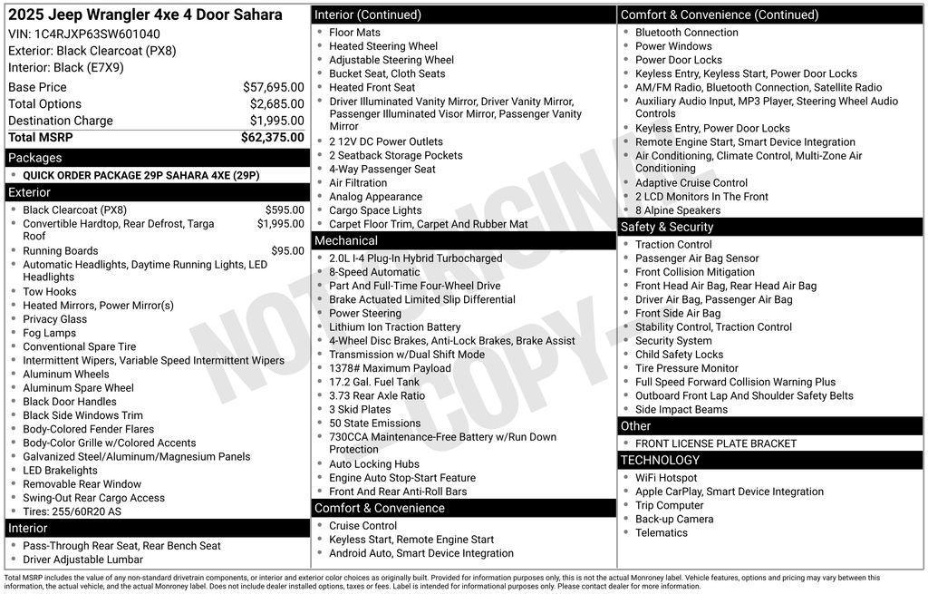 used 2025 Jeep Wrangler 4xe car, priced at $32,886