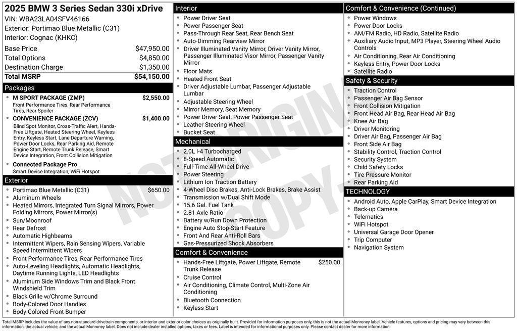 used 2025 BMW 330 car, priced at $41,425