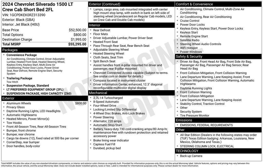 used 2024 Chevrolet Silverado 1500 car, priced at $36,500