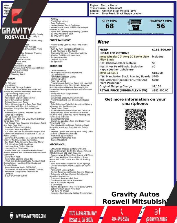 used 2025 Mercedes-Benz G-Class car, priced at $143,897