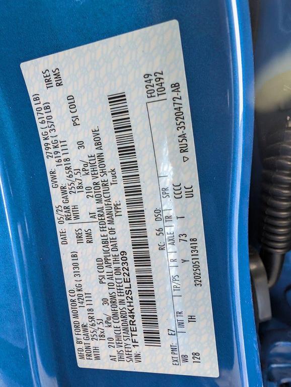 new 2025 Ford Ranger car, priced at $45,514