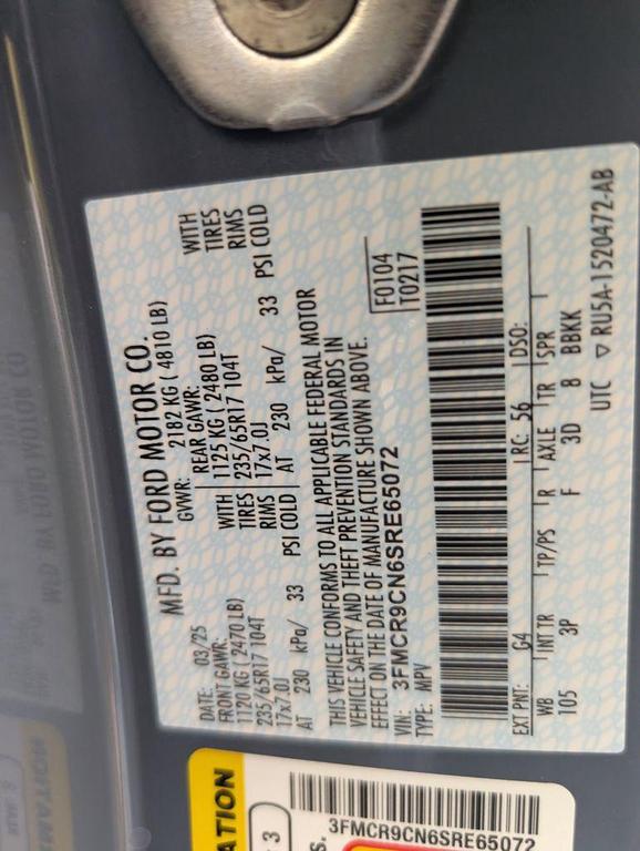 new 2025 Ford Bronco Sport car, priced at $39,160