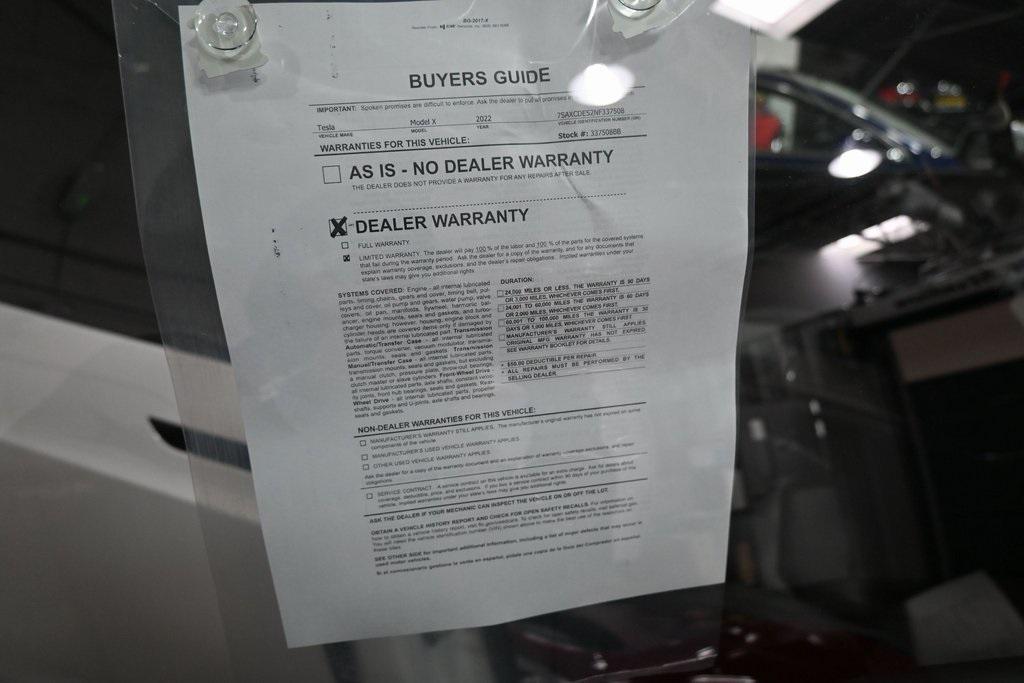 used 2022 Tesla Model X car, priced at $43,499