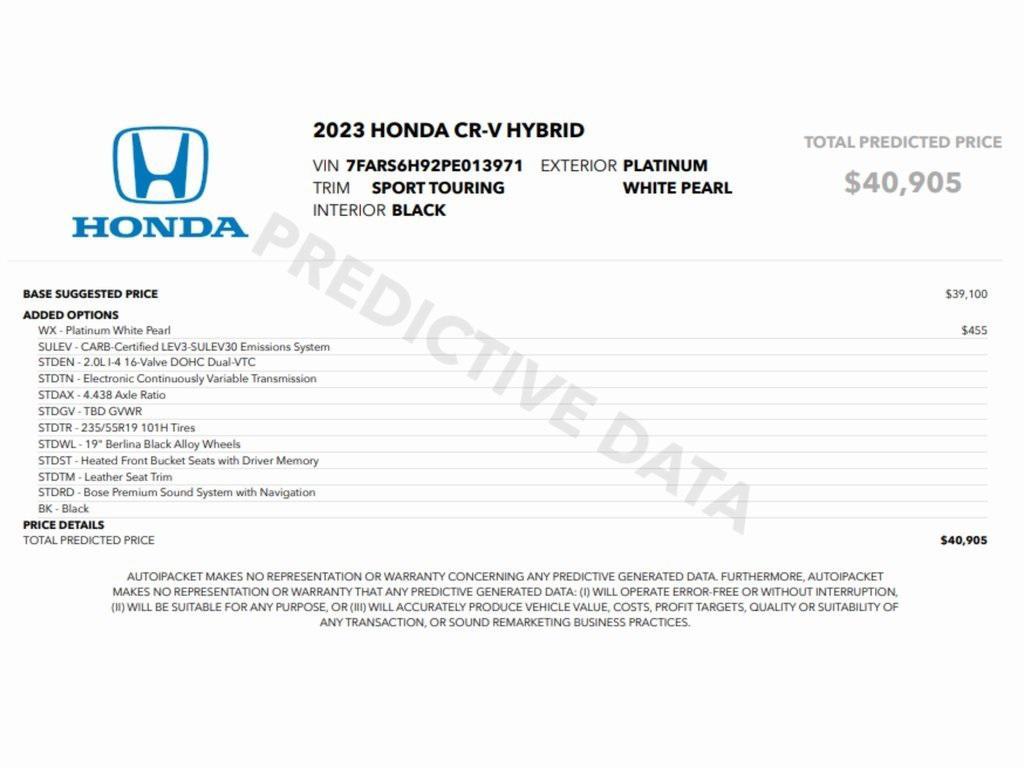 used 2023 Honda CR-V Hybrid car, priced at $29,999