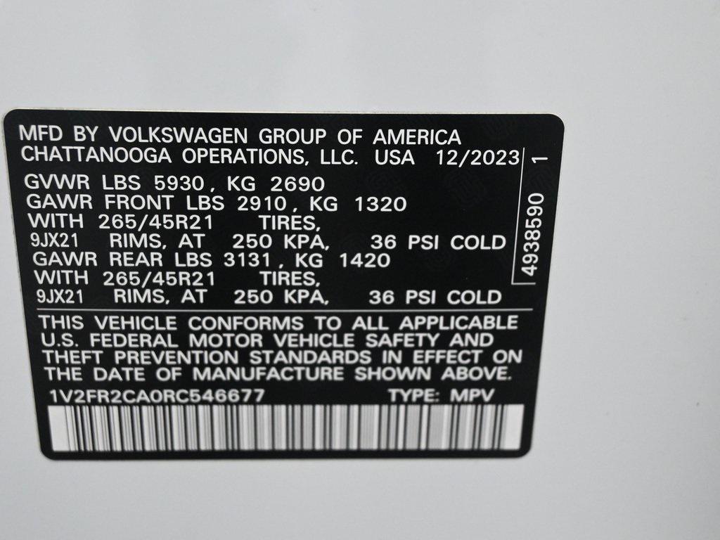used 2024 Volkswagen Atlas car, priced at $33,998