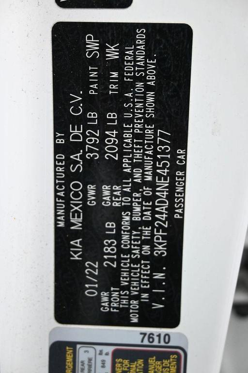 used 2022 Kia Forte car, priced at $13,999