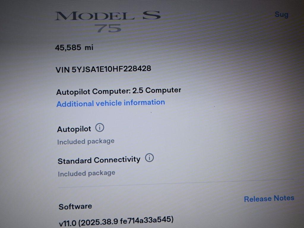 used 2017 Tesla Model S car, priced at $18,998