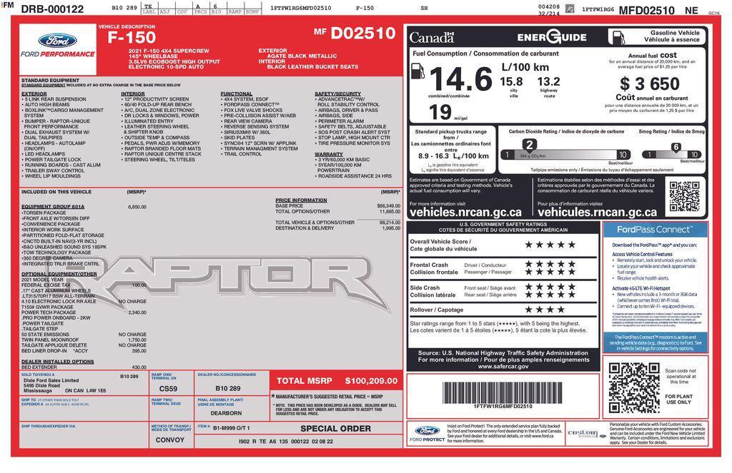 used 2021 Ford F-150 car, priced at $56,899