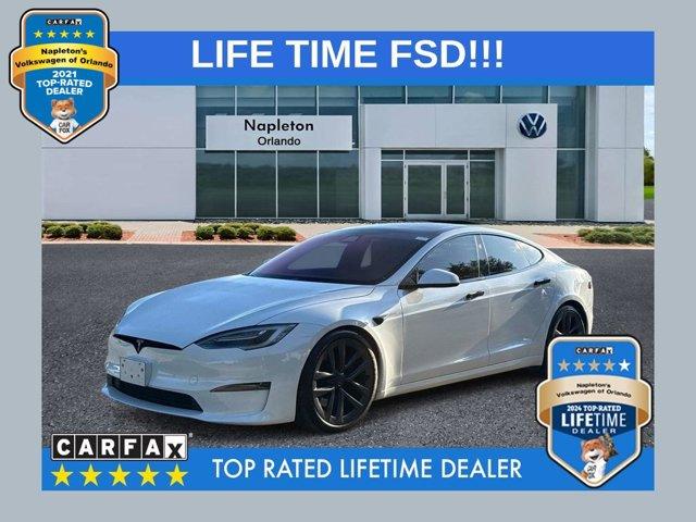 used 2021 Tesla Model S car, priced at $56,876