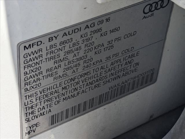used 2017 Audi Q7 car, priced at $16,492