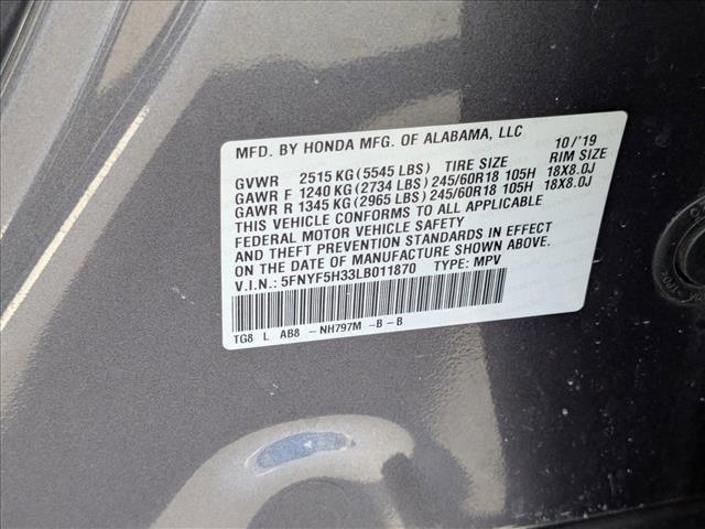 used 2020 Honda Pilot car, priced at $17,998