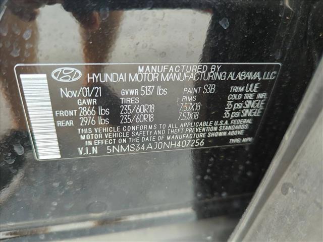 used 2022 Hyundai Santa Fe car, priced at $19,569