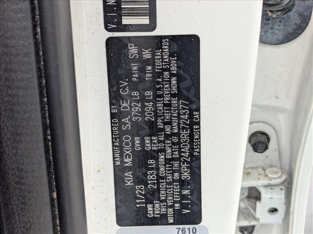 used 2024 Kia Forte car, priced at $18,498