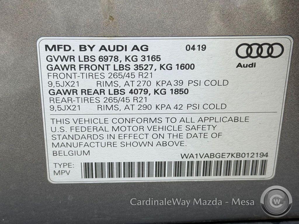 used 2019 Audi e-tron car, priced at $18,849