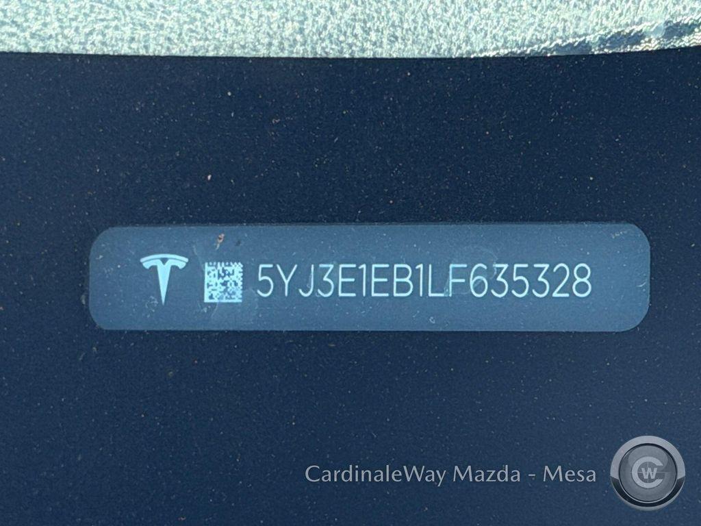 used 2020 Tesla Model 3 car, priced at $19,996