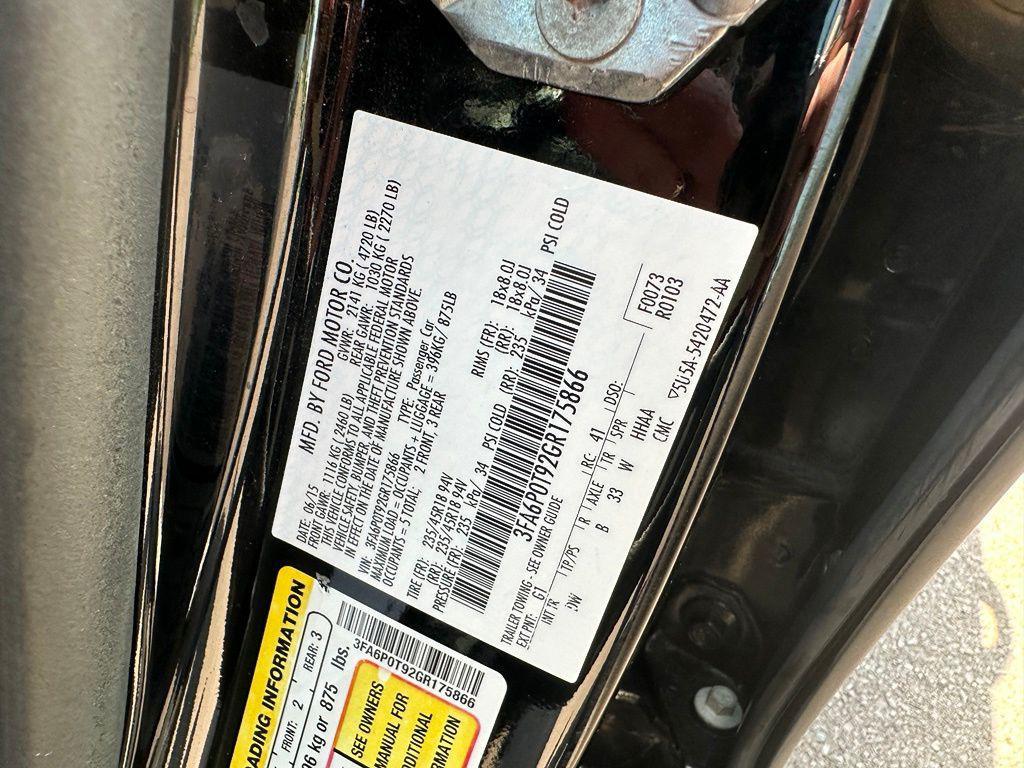 used 2016 Ford Fusion car, priced at $13,110