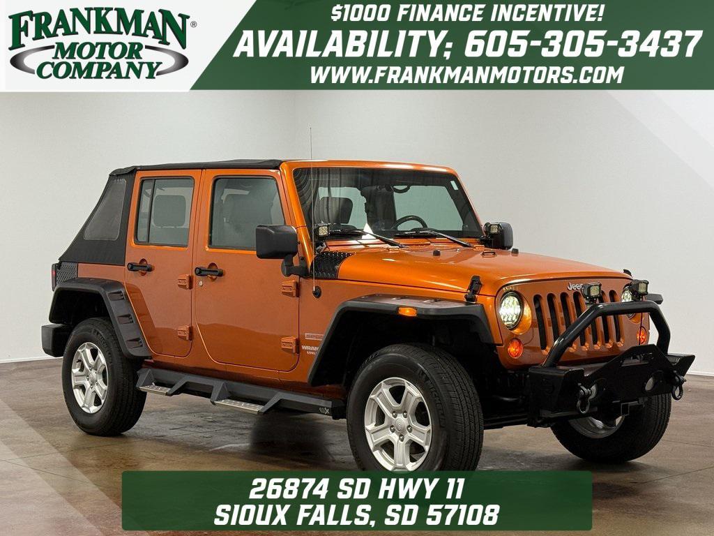used 2010 Jeep Wrangler Unlimited car, priced at $13,531