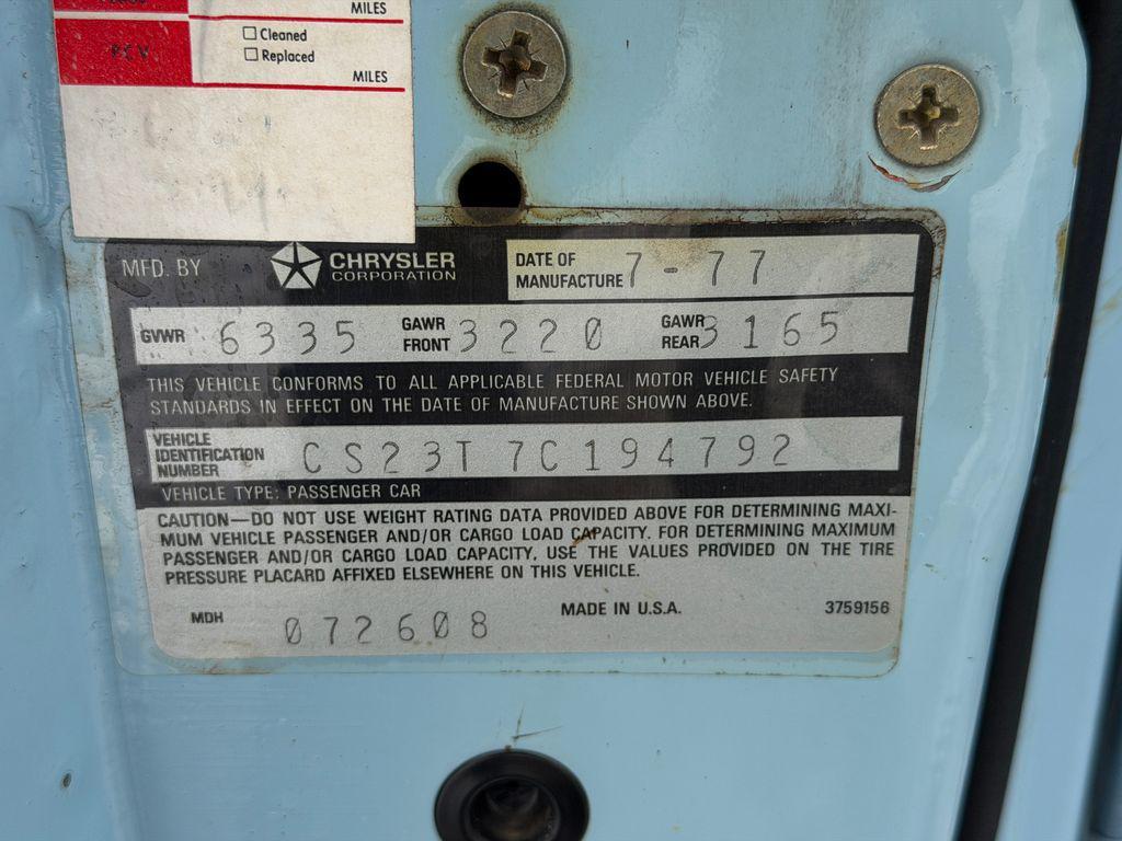 used 1977 Chrysler New Yorker car, priced at $24,783