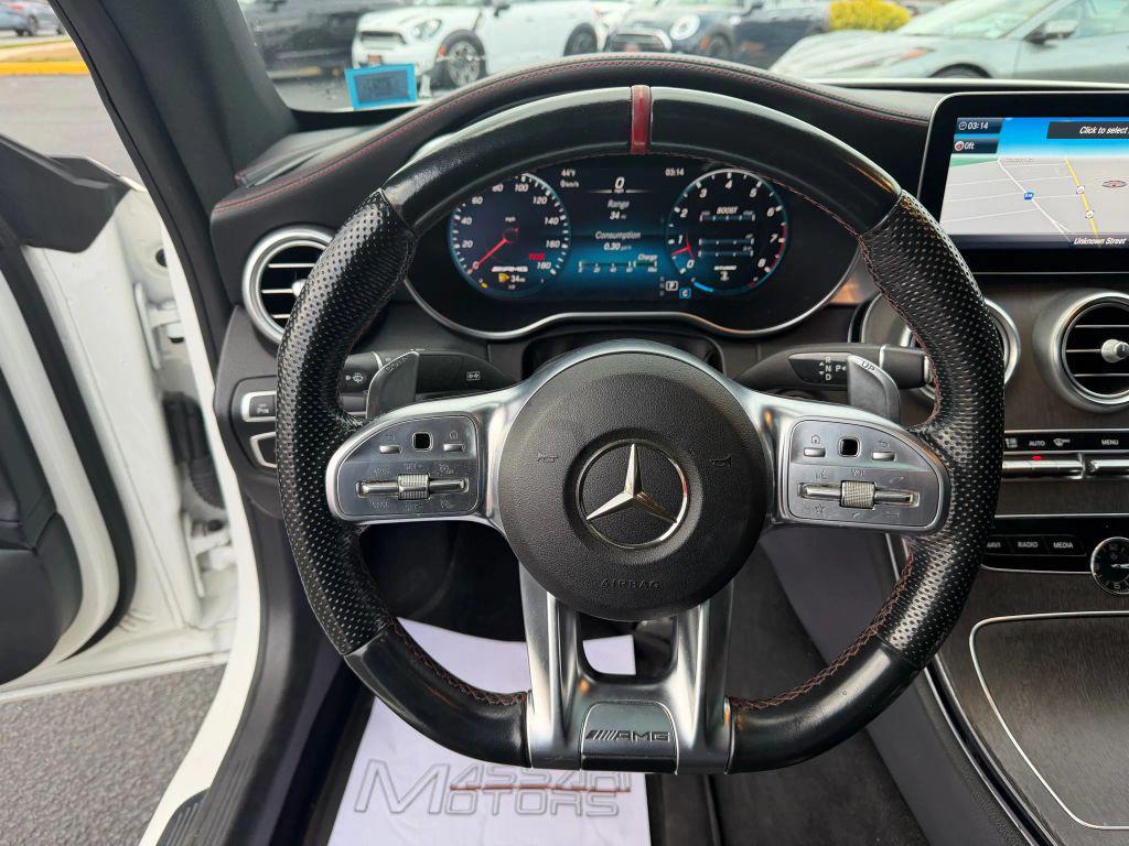 used 2021 Mercedes-Benz AMG C 43 car, priced at $33,999
