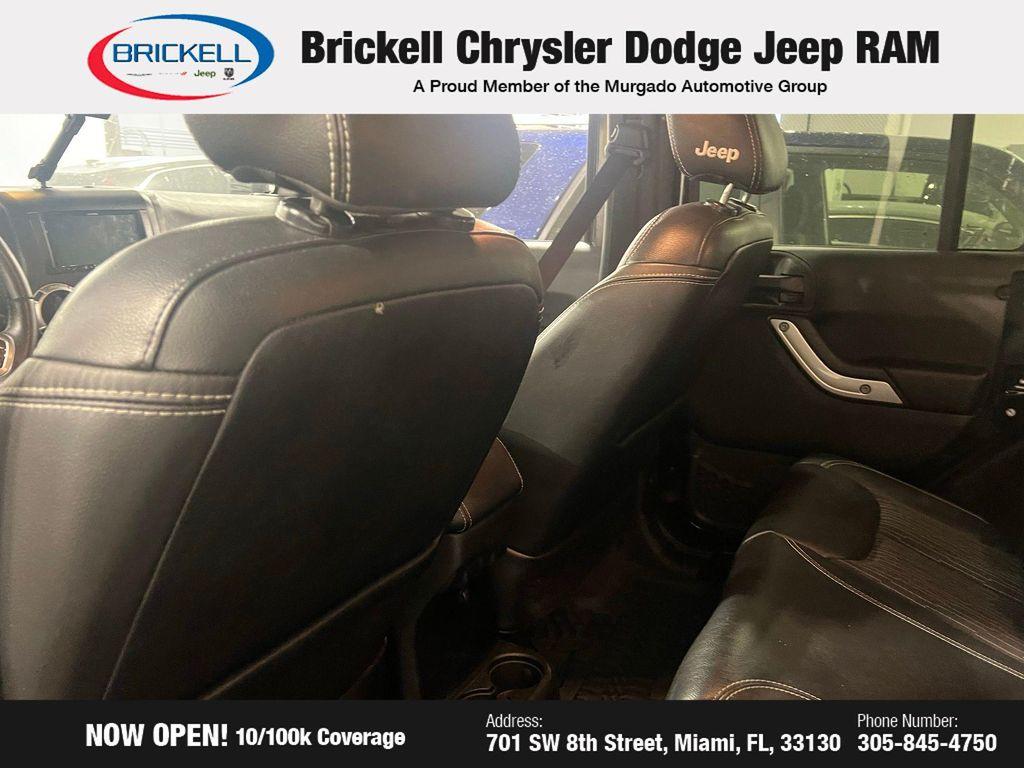 used 2015 Jeep Wrangler Unlimited car, priced at $17,055