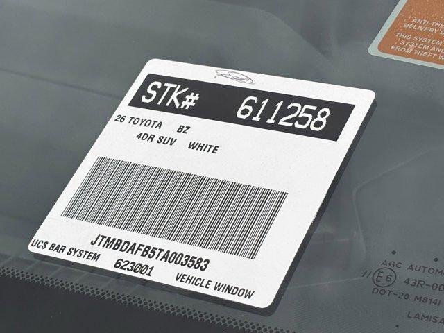 new 2026 Toyota bZ car, priced at $42,803