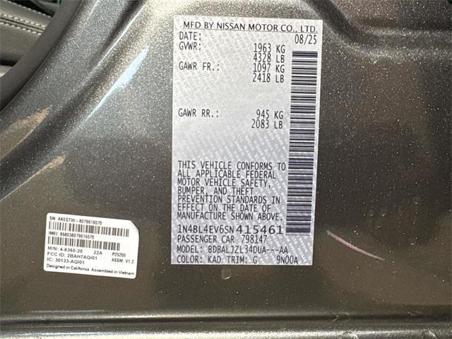 new 2025 Nissan Altima car, priced at $28,100