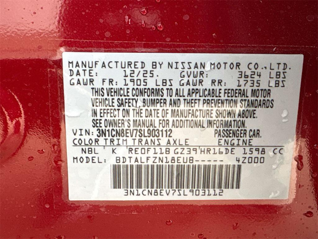 new 2025 Nissan Versa car, priced at $15,533