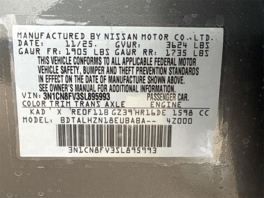 new 2025 Nissan Versa car, priced at $17,733