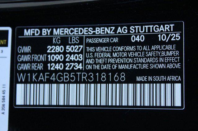 new 2026 Mercedes-Benz C-Class car, priced at $51,535