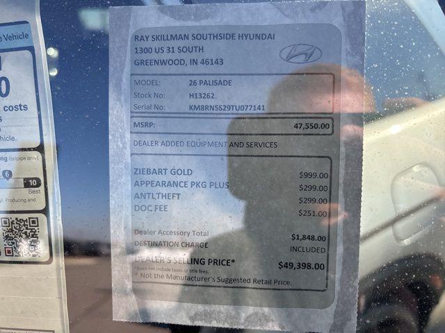 new 2026 Hyundai Palisade car, priced at $47,550